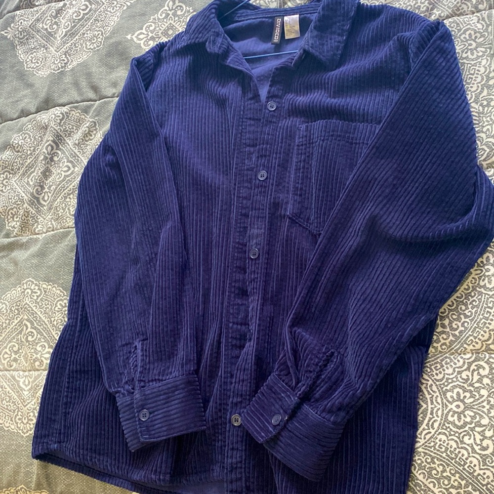 Velvet blue jacket - Picture 3 of 3